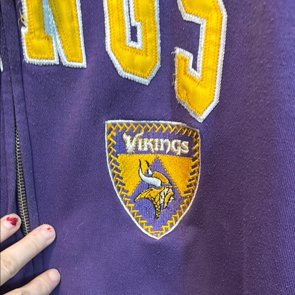 NFL Minnesota Vikings Purple and Gold Hoodie - Picture 6 of 9